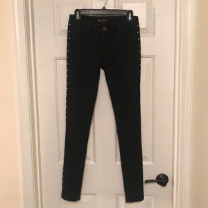 BLUE SPICE Skinny Jeans Studded Black Junior Sz 5